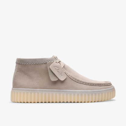 Torhill Hi Light Grey Suede - Clarks Signature