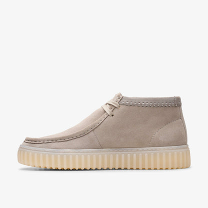 Torhill Hi Light Grey Suede - Clarks Signature
