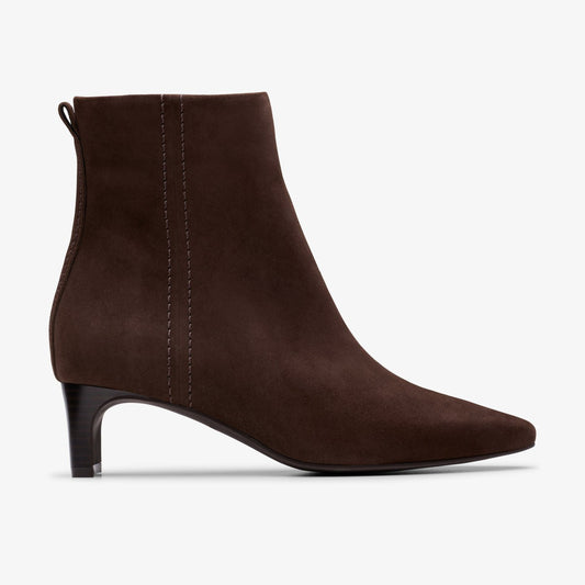 Edina Up Dark Brown Suede - Clarks Trending