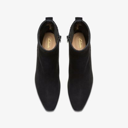 Edina Up Black Suede - Clarks Top Pick
