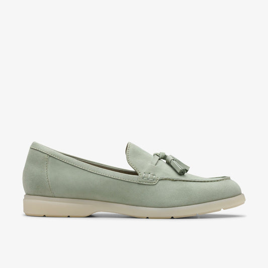 Narini Edge Light Green Suede - Clarks Special Offer