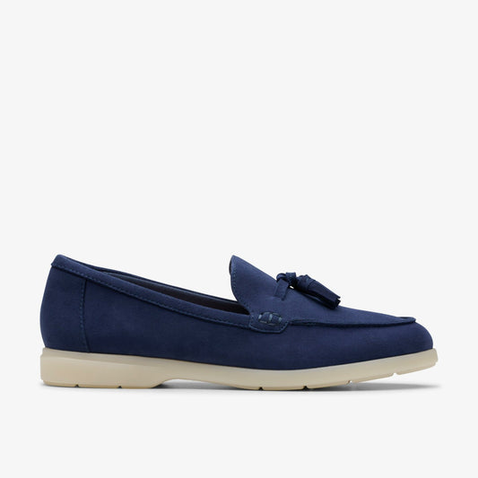 Narini Edge Navy Suede - Clarks Essential