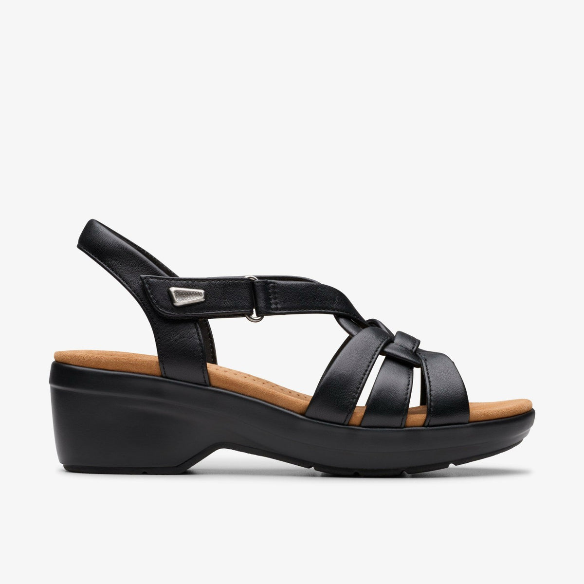 Tuleah Cross Black Leather - Clarks Latest