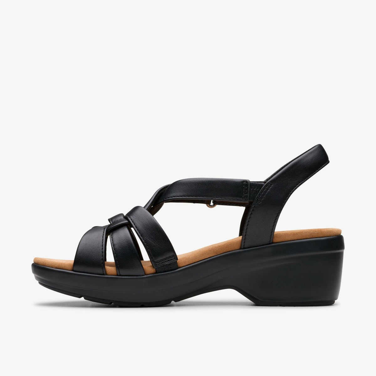 Tuleah Cross Black Leather - Clarks Latest