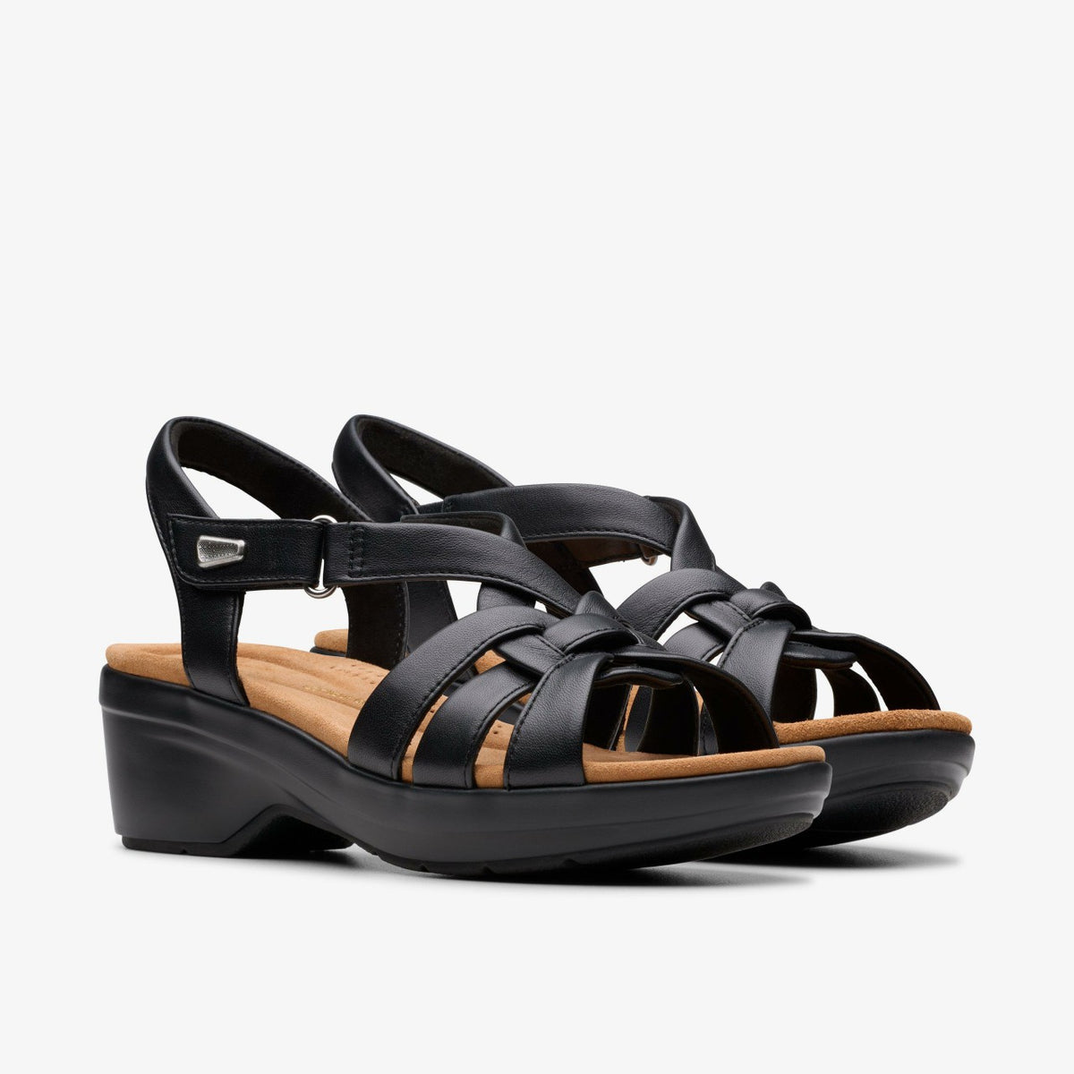 Tuleah Cross Black Leather - Clarks Latest