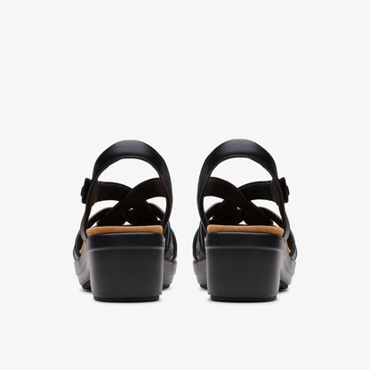 Tuleah Cross Black Leather - Clarks Latest