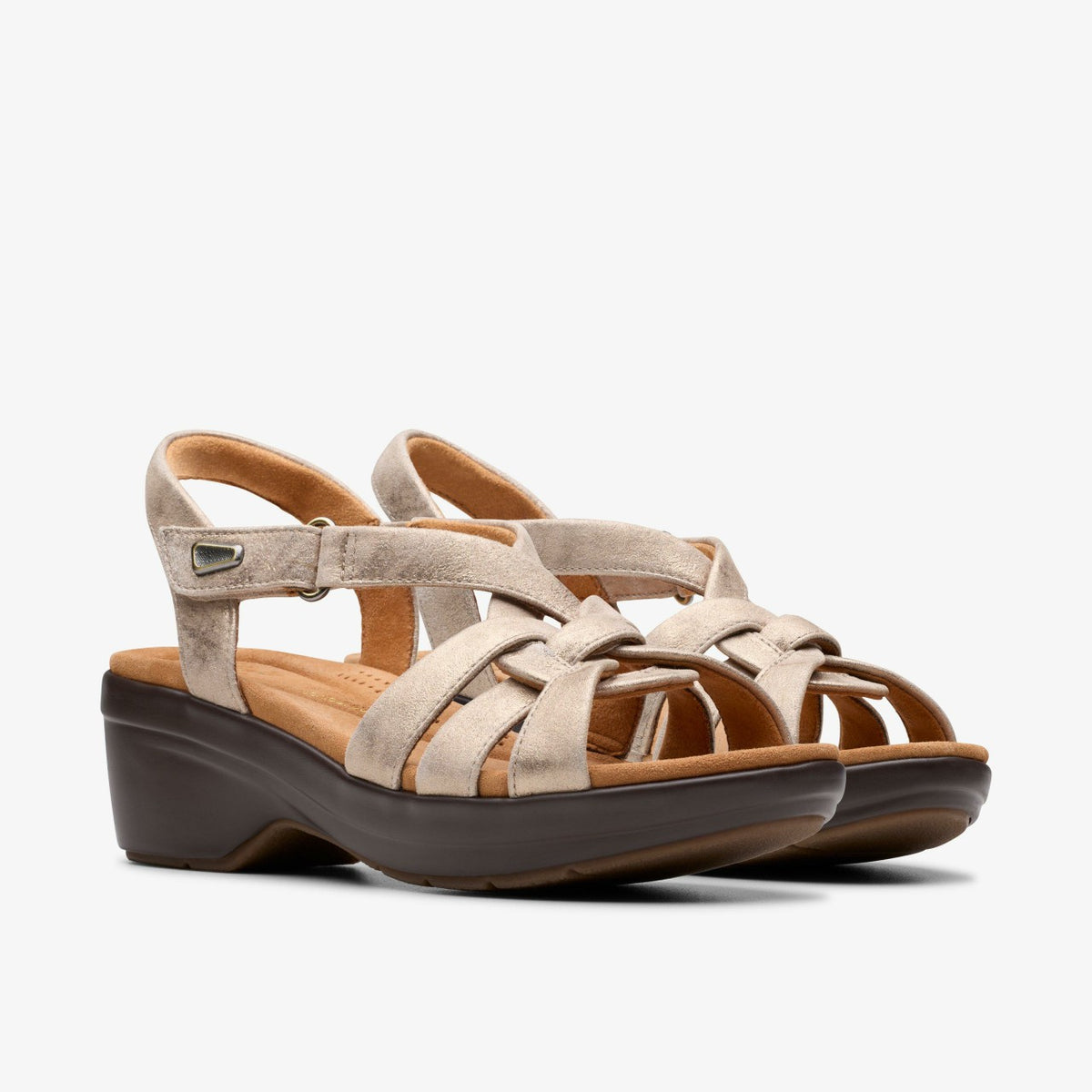 Tuleah Cross Metallic Leather - Clarks Trending