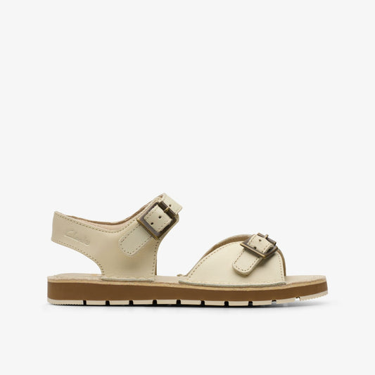 Playsun Kid Off White Leather - Clarks Special Offer