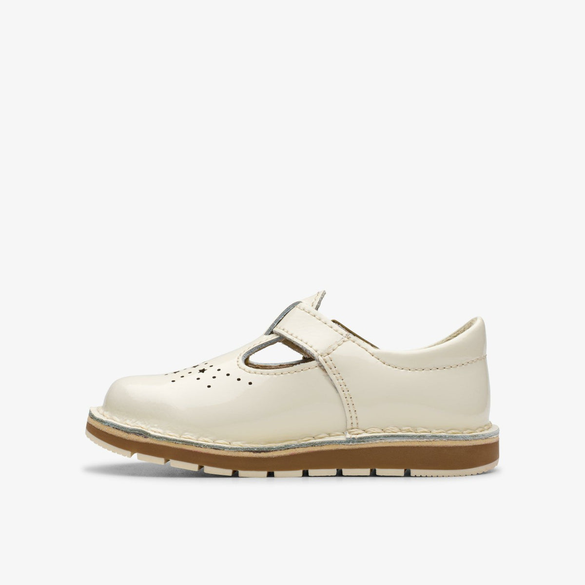 Joyful Skip Toddler White Patent - Clarks Hot Sale