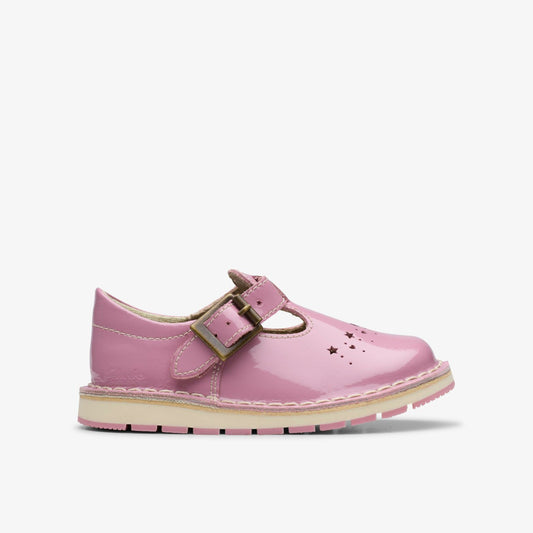 Joyful Skip Toddler Pink Patent - Clarks Premium