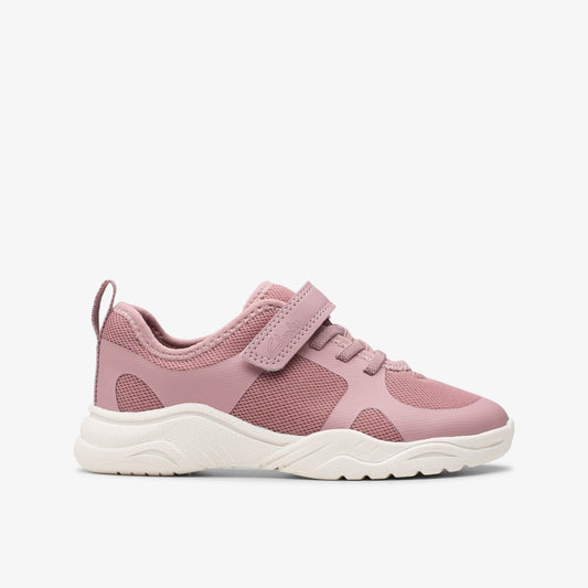 Feather Ath Kid Dusty Pink - Clarks Trusted