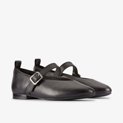 Fawna Bar Black Leather - Clarks Featured