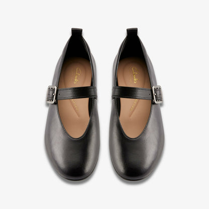 Fawna Bar Black Leather - Clarks Featured