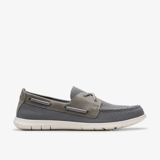Flexway Tie Grey Combination - Clarks Everyday