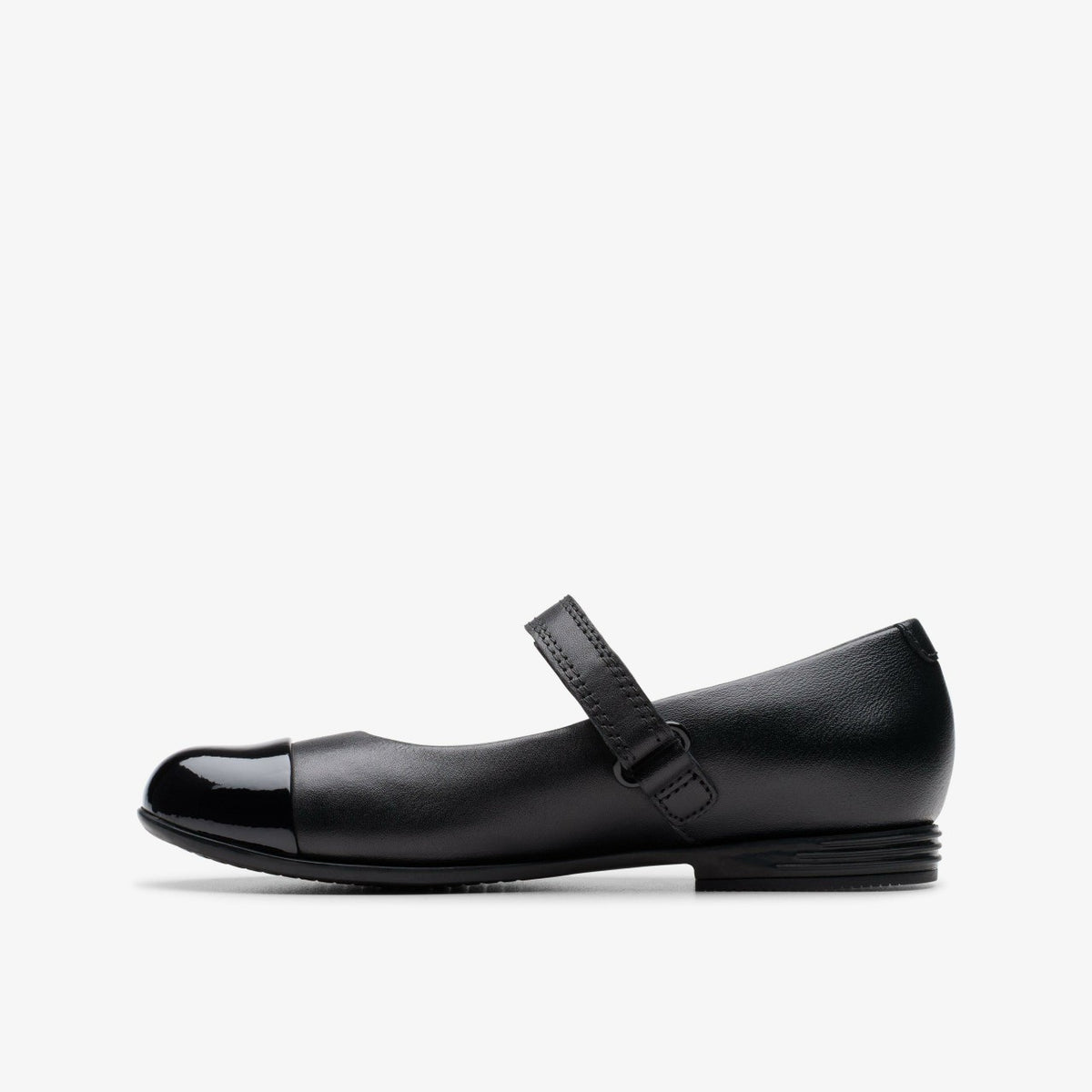 Finja Gem Kid Black Leather - Clarks Signature