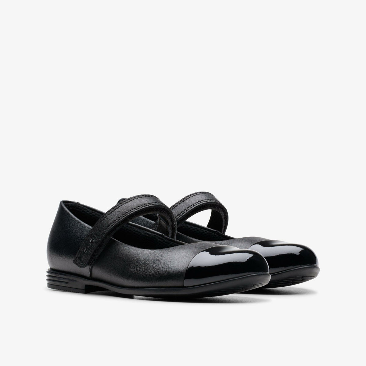 Finja Gem Kid Black Leather - Clarks Signature