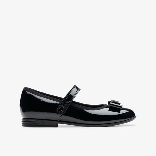 Finja Tap Older Black Patent - Clarks Top Pick