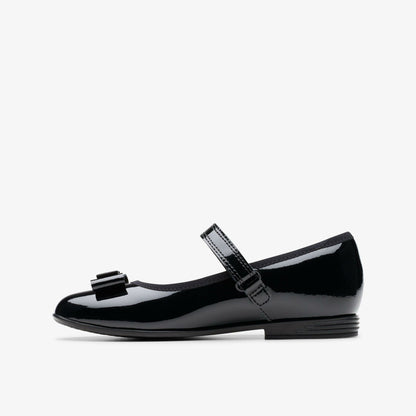 Finja Tap Older Black Patent - Clarks Top Pick