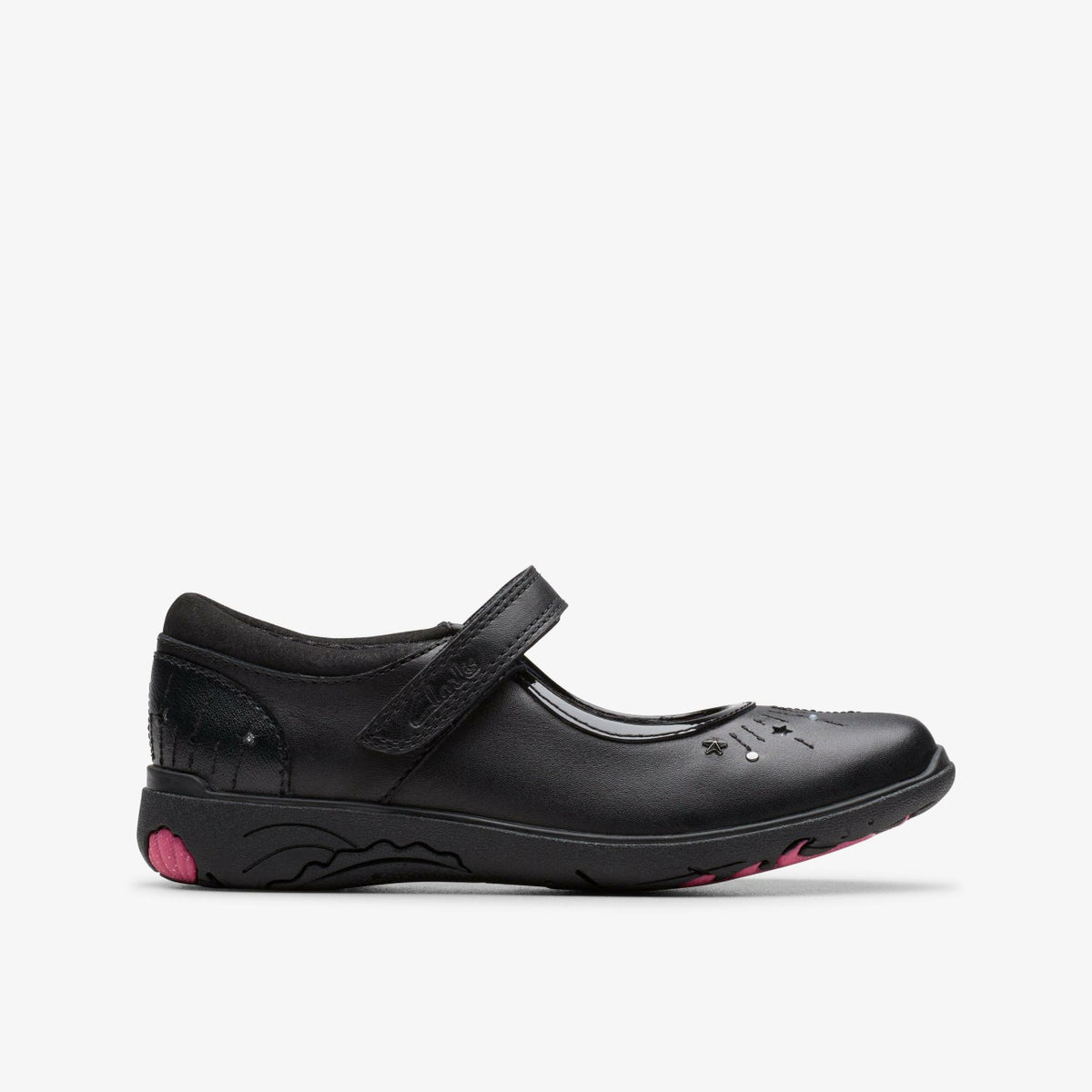 Relda Wish Kid Black Leather - Clarks Special Offer