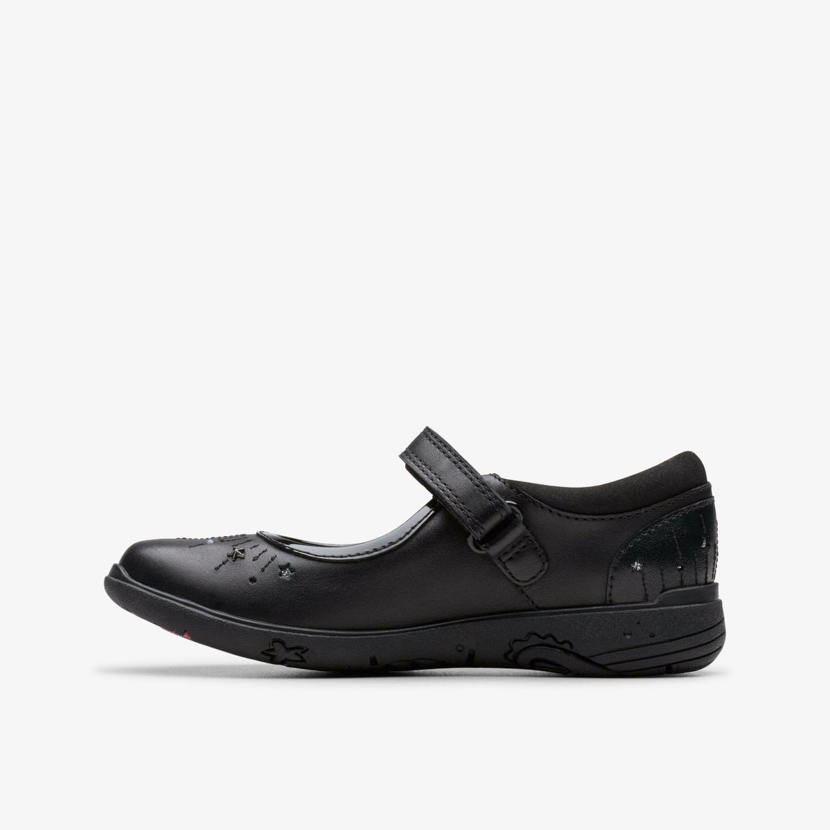 Relda Wish Kid Black Leather - Clarks Special Offer