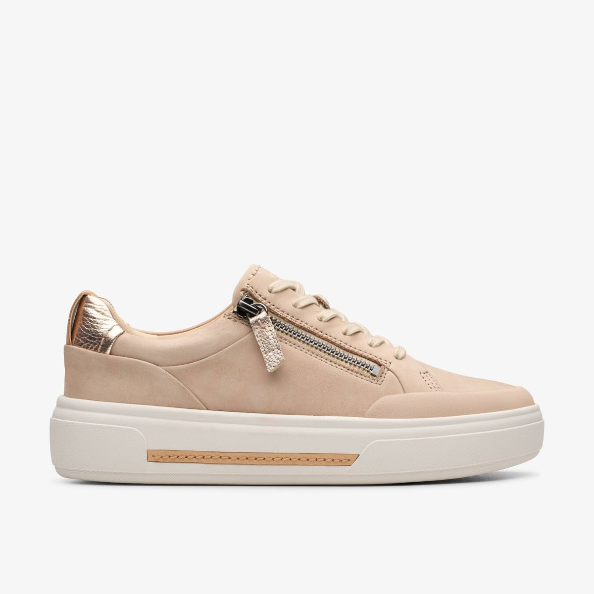 Hollyhock Zip Sand Nubuck - Clarks Classic