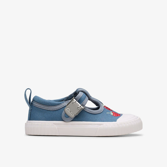 Foxing Berry Toddler Blue Canvas - Clarks Best Seller