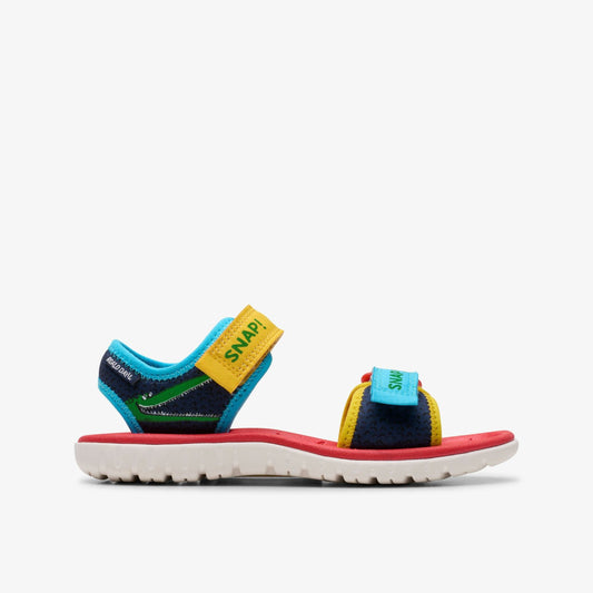 Roald Dahl The Enormous Crocodile Surfing Ace Kid Navy Print - Clarks Premium