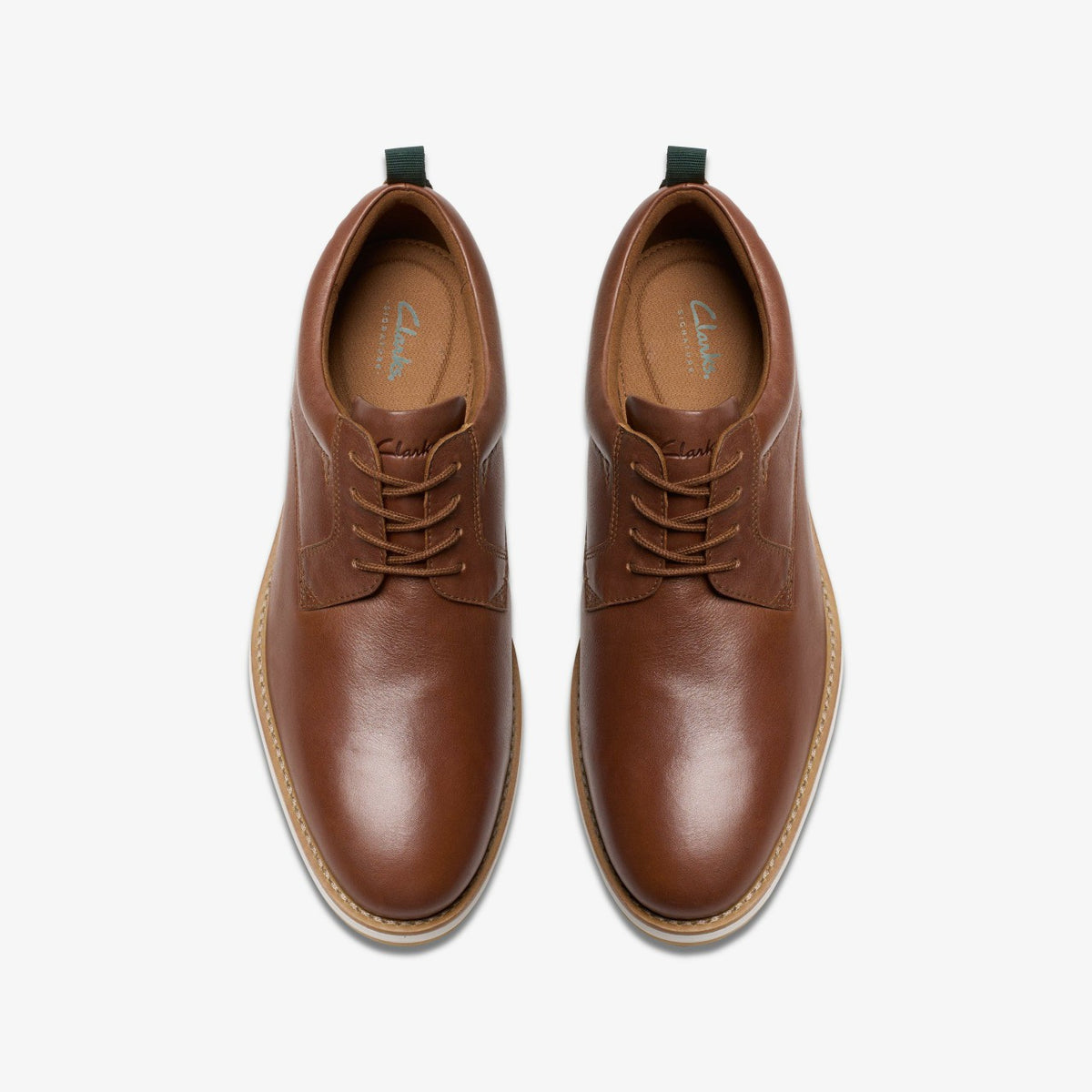 Lapford Lace Tan Leather - Clarks Popular