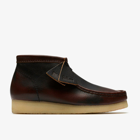 Wallabee Boot Dark Tan Combination - Clarks Popular