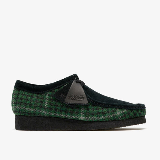Wallabee Green Tweed Combination - Clarks Essential