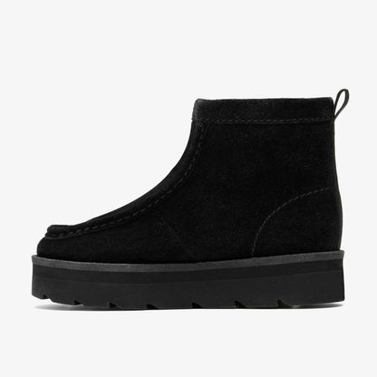 Meare Rooey Black Suede Warmlined - Clarks Discount