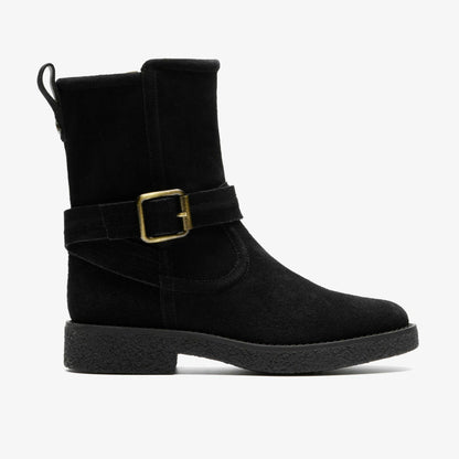 Nella Mid Black Suede - Clarks Sale