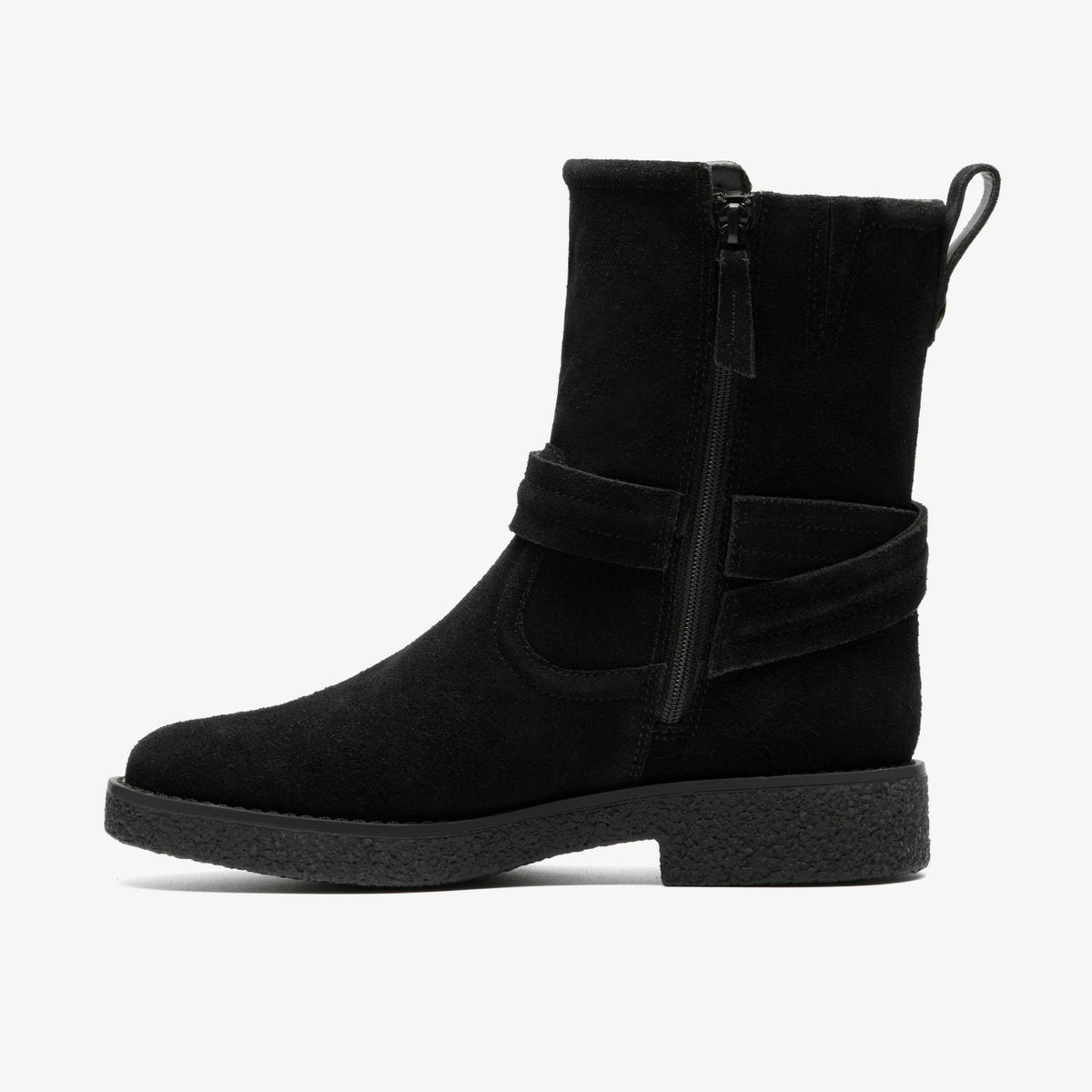 Nella Mid Black Suede - Clarks Sale