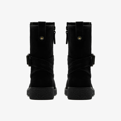 Nella Mid Black Suede - Clarks Sale