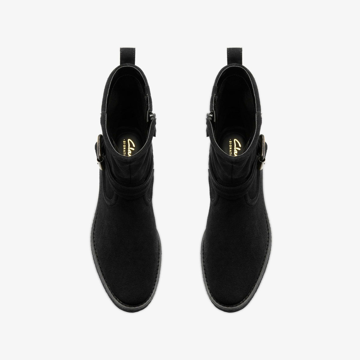 Nella Mid Black Suede - Clarks Sale