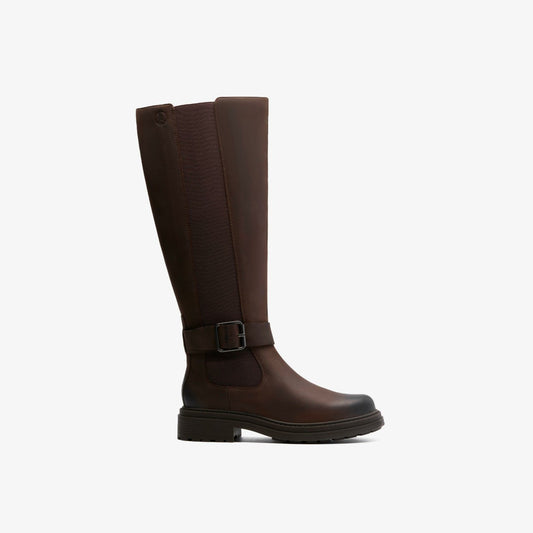 Orinoco 3 Tall Dark Brown Leather - Clarks Signature