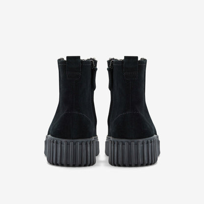 Torhill Cozy Black Warmlined Suede - Clarks Trusted