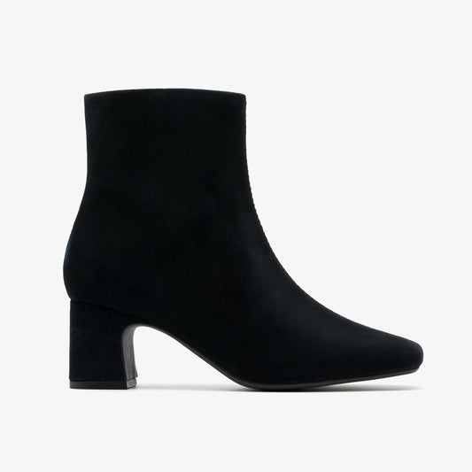 Fernie Zip Black Suede - Clarks Hot Sale