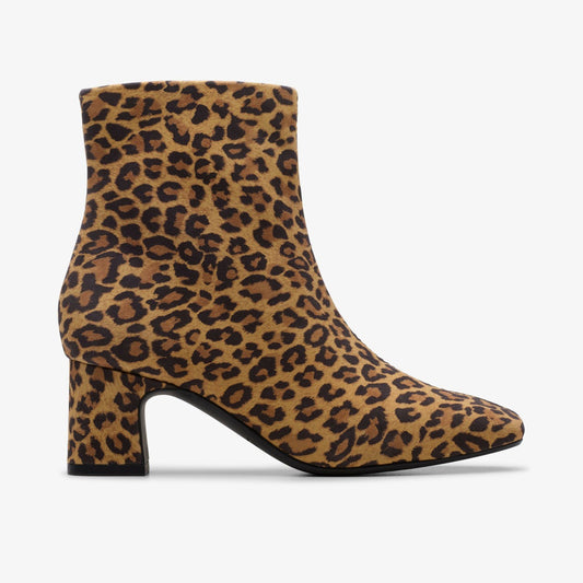 Fernie Zip Leopard Suede - Clarks Best Seller