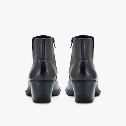 Kastela Top Black Leather - Clarks Trending