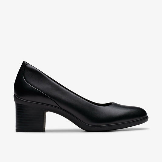Shaya Poppy Black Leather - Clarks Special Offer