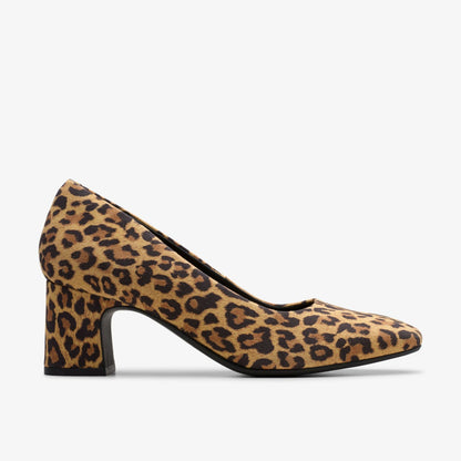 Fernie Court Leopard Suede - Clarks Classic