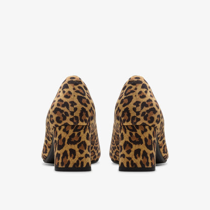 Fernie Court Leopard Suede - Clarks Classic