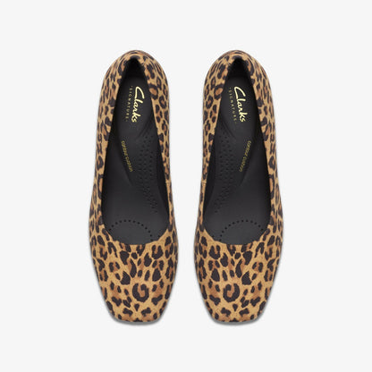 Fernie Court Leopard Suede - Clarks Classic