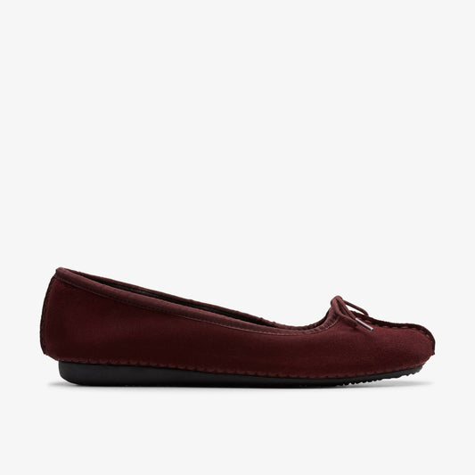 Freckle Ice Merlot Suede - Clarks Trusted