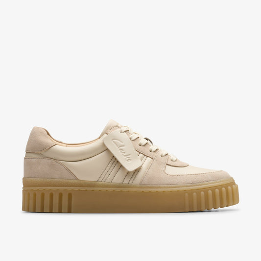 Mayhill Lace Sand Combination Leather - Clarks Deals