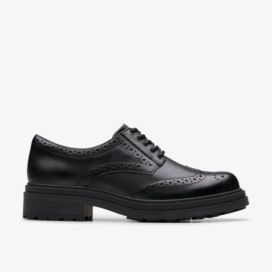 Orinoco3 Derby Black Leather - Clarks Everyday