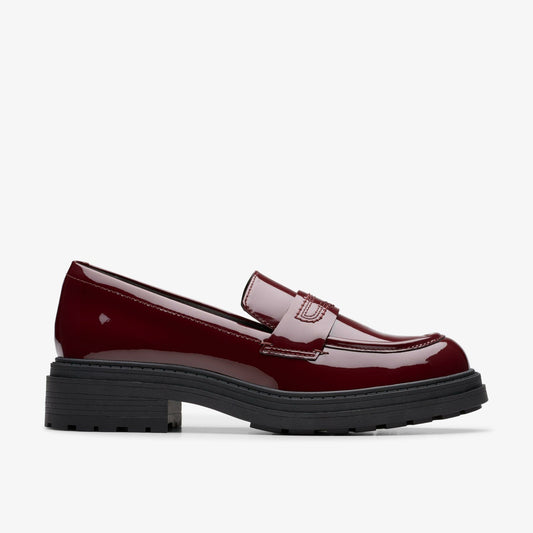 Orinoco 3 Edge Burgundy Patent - Clarks Popular