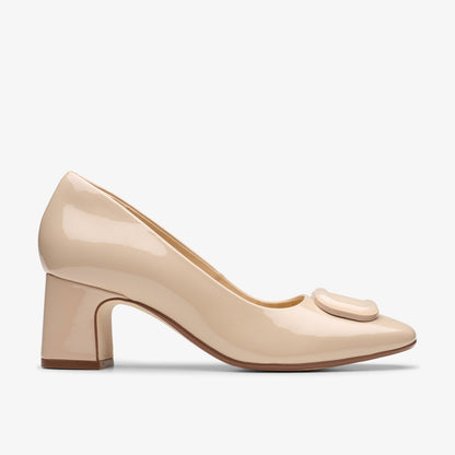 Fernie Trim Sand Patent - Clarks Popular