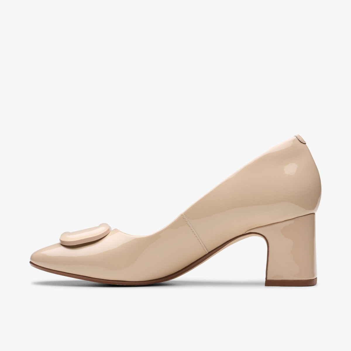 Fernie Trim Sand Patent - Clarks Popular